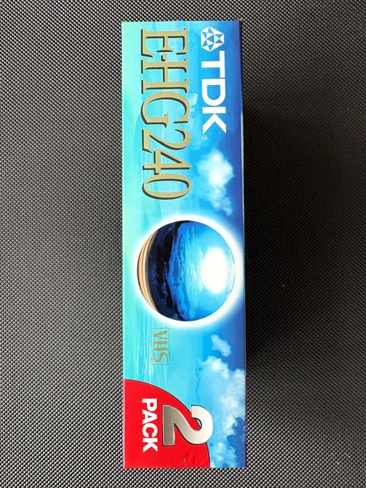2 x kaseta TDK E-240 EHG 2-pack - NOWA, ZAFOLIOWANA - VHS video