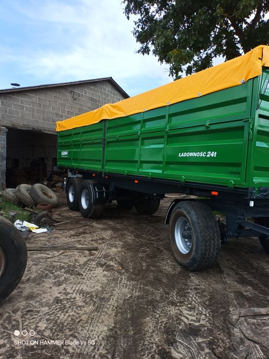 Przyczepa rolnicza kempf 24 tony 3 osiowa