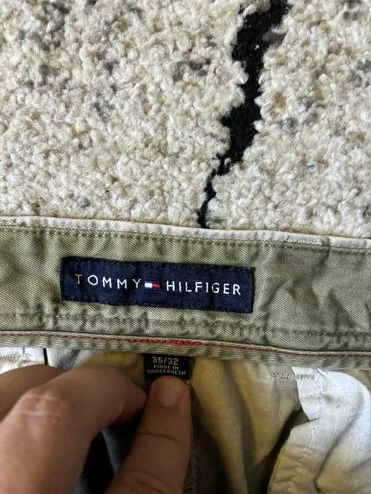 Spodnie Tommy Hilfiger szerokie baggy chinos casual swag boxy drip
