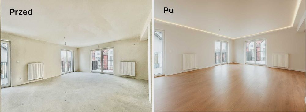 Remonty i wykończenia wnętrz • Malowanie • Gładzie • Panele • Płytki