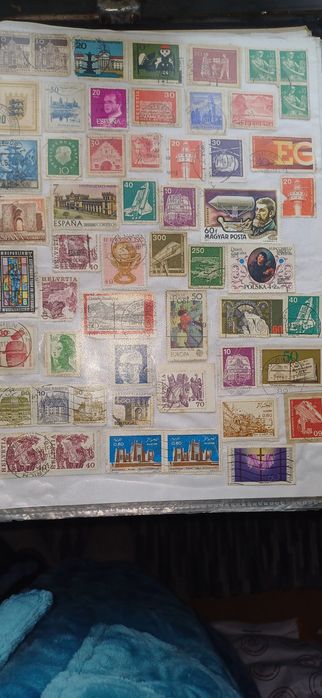 Selos antigos de vários  países