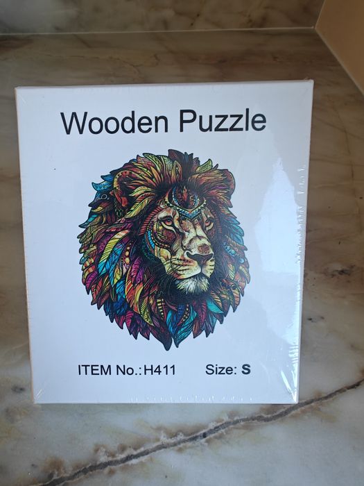 Puzzle drewniane dla dzieci i dorosłych, Lew