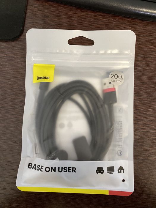 Дріт Кабель Baseus USB Type-C швидка зарядка (Fast Charge)