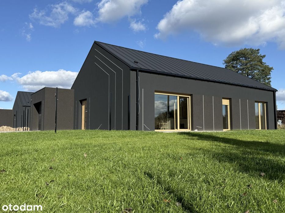 Nowy dom 129 m² | pompa ciepła, klima, kostka, monitoring, ogrodzenie