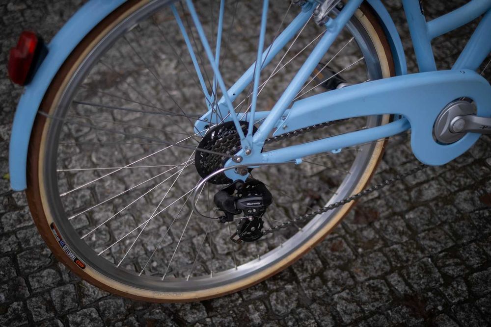 Bicicleta Cidade Pasteleira Adriatica City Retro Azul