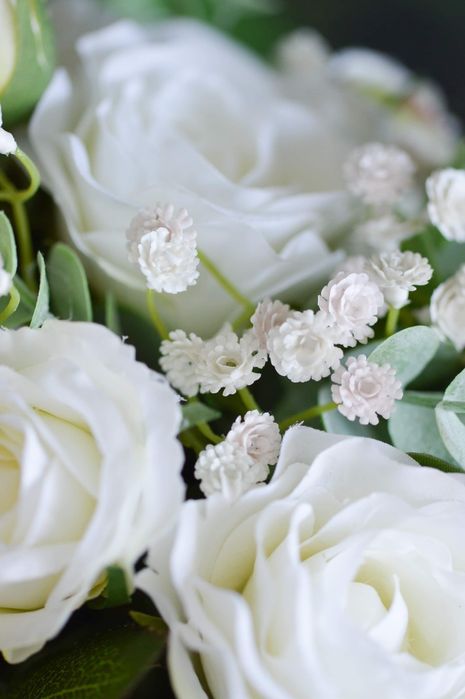 Flower box sztuczne kwiaty róże prezent dekoracja