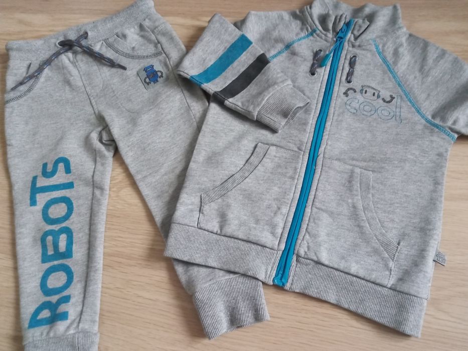 Szare dresy rozpinane Coccodrillo r. 92. Okazja