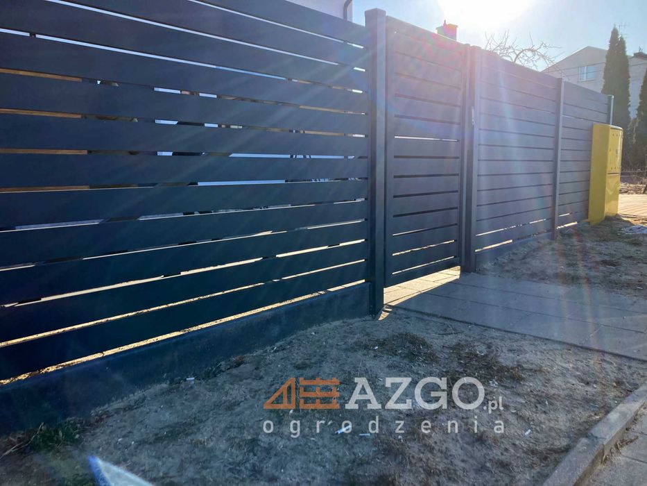 Podmurówka podwalina płyta betonowa krawężnik grafitowa do ogrodzenia