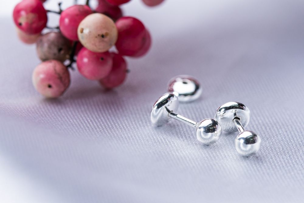 Brincos infantis em Prata 925