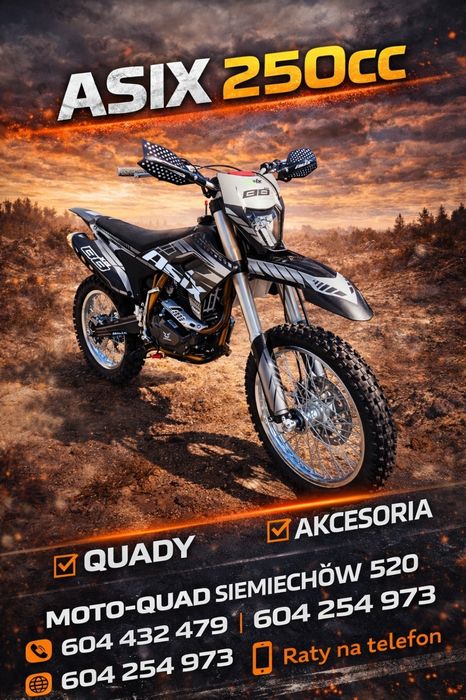 Cross ASIX XB-88 250cc *Raty*Wysyłka*Dostawa*Gwarancja*