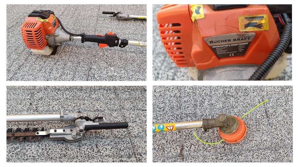 Roçadeira de relva a gasolina - BÜCHER KRAFT.