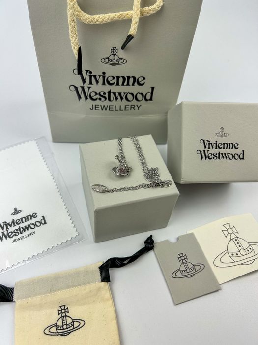 Підвіска Vivienne Westwood з бантиком / Кулон Вивьен Вествуд / Ланцюжок Saturn Orb Planet y2k