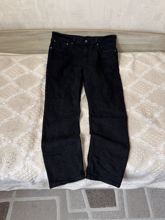 Джинси Levis 502 W36 L32 Чорні Тягнуться Штани Брюки