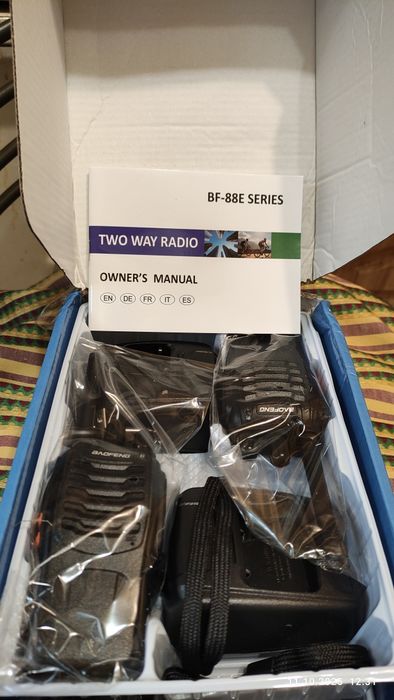 Комплект рацій 4шт Baofeng BF-88E PMR, 1500мАч, до 3км