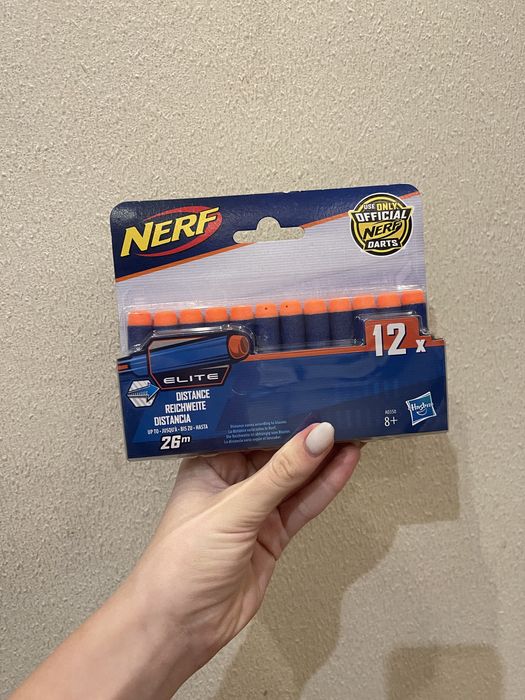 Мягкие пули Nerf 12 штук