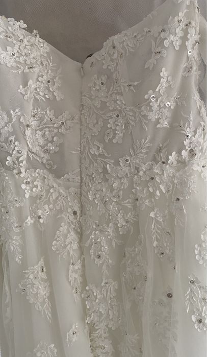 Suknia ślubna (161 cm, rozmiar:38)