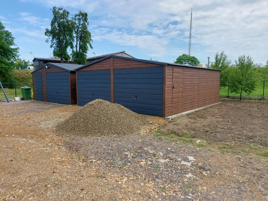 Garaz blaszak 6x6 Grafit producent garaży