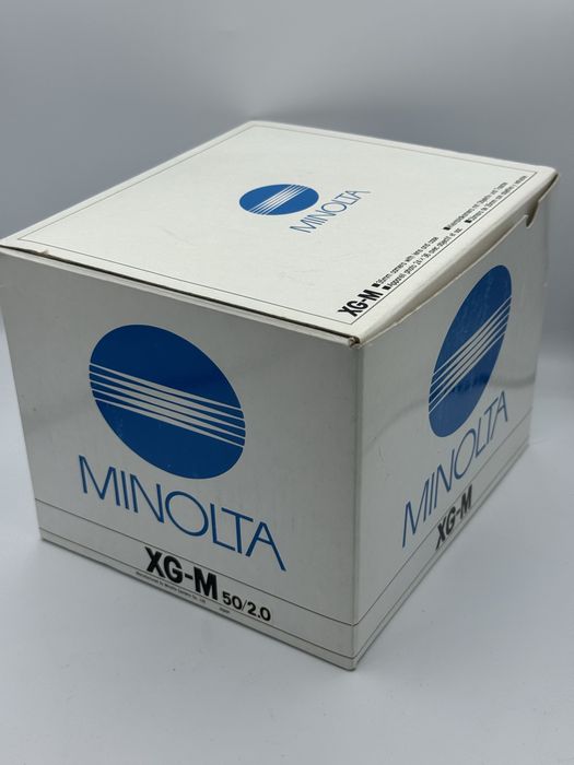 Minolta XGM XG-M z Rokkor 50 1:2 Pudełko Serwis