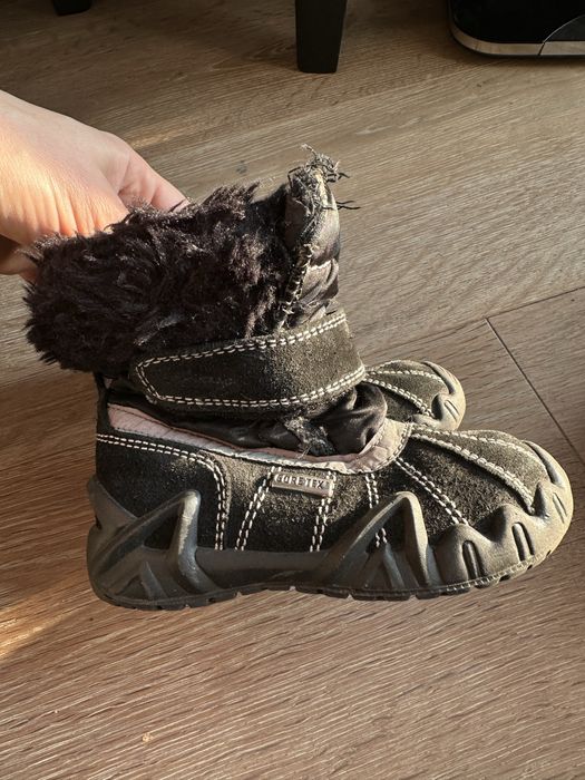 Зимові чобітки PRIMIGI 22розмір, теплі черевики на липучку