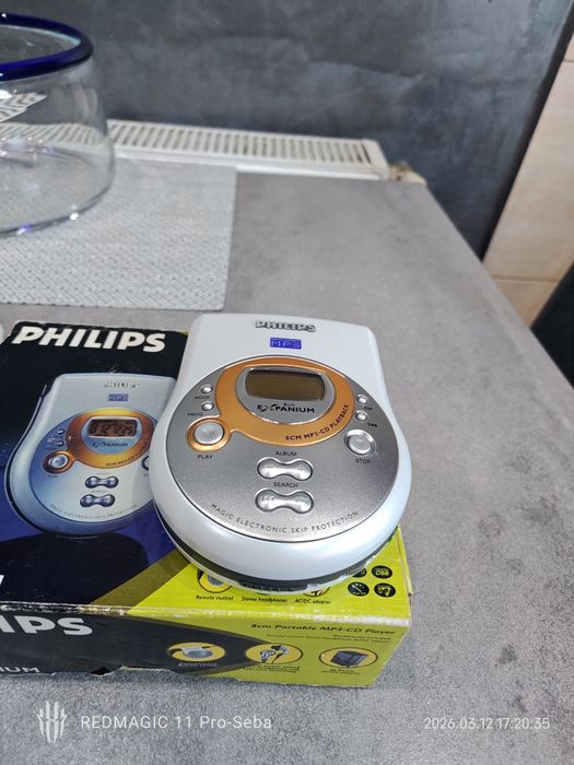 Unikat Philips exp401 8cmMP3 odtwarzacz discman mini dyski
