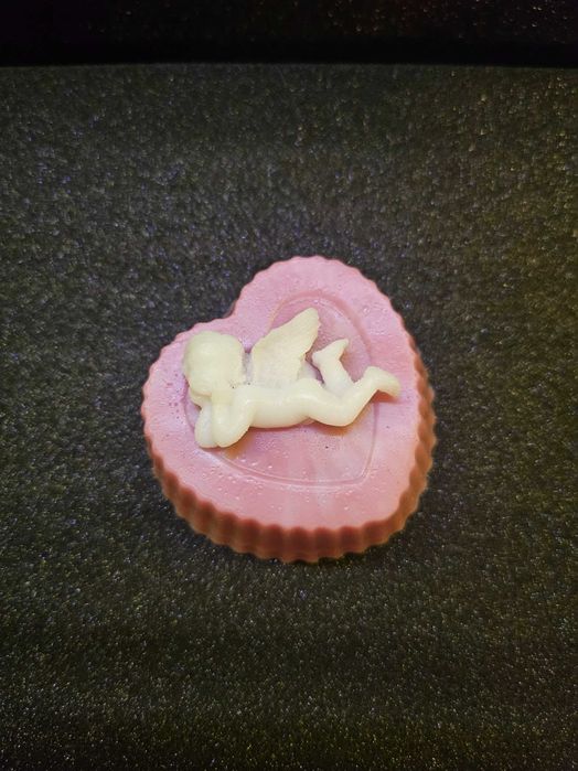 Mydełko serduszko z aniołkiem z masłem shea