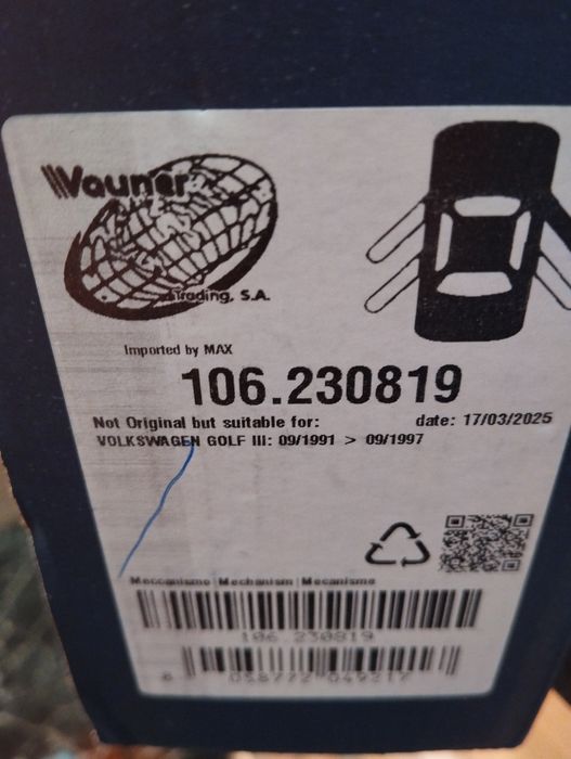 Elevador Frt Drta Golf 3 5 portas