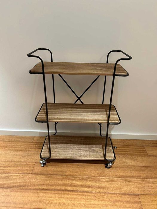 Móvel de Apoio com Rodinhas – 3 Prateleiras – Muito Bom Estado