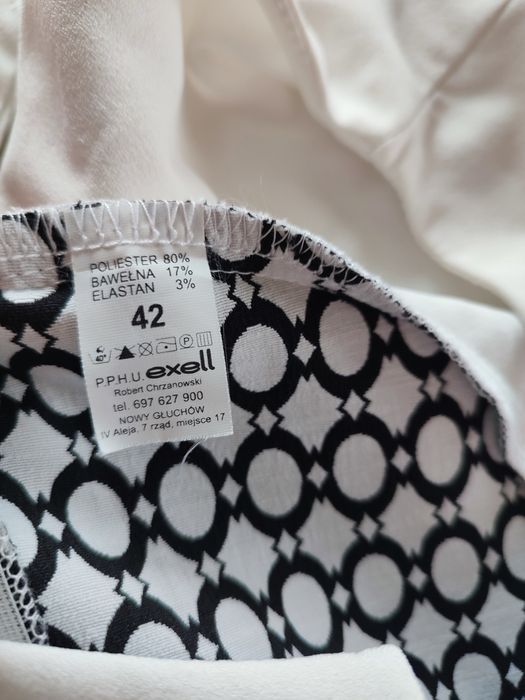 Sukienka biało czarna