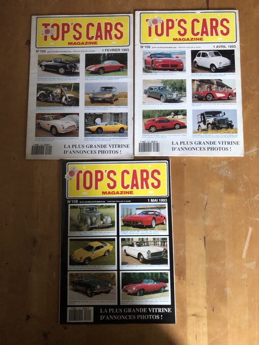 Lote 3 revistas Top’s Cars 104,108,110