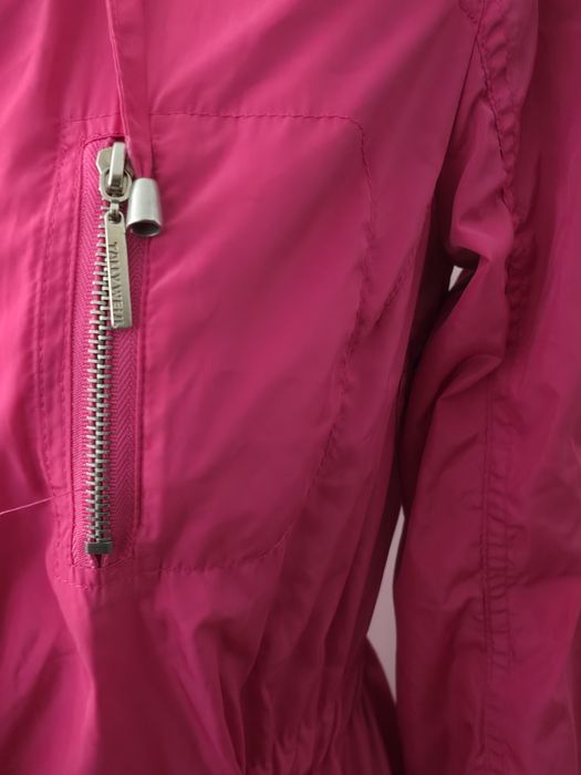 Kurtka przeciwdeszczowa, wiatrówka, różowa