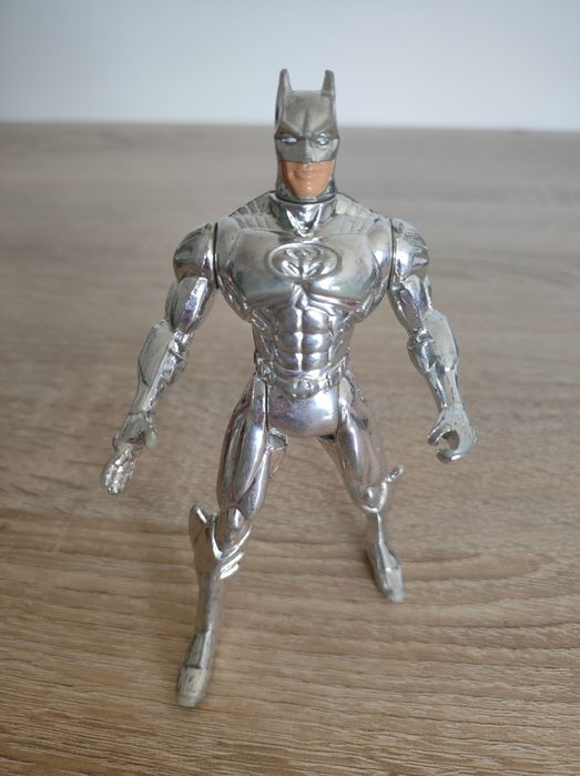 Figurka Kolekcjonerska Vintage Batman z 1996r. Chrom Srebra