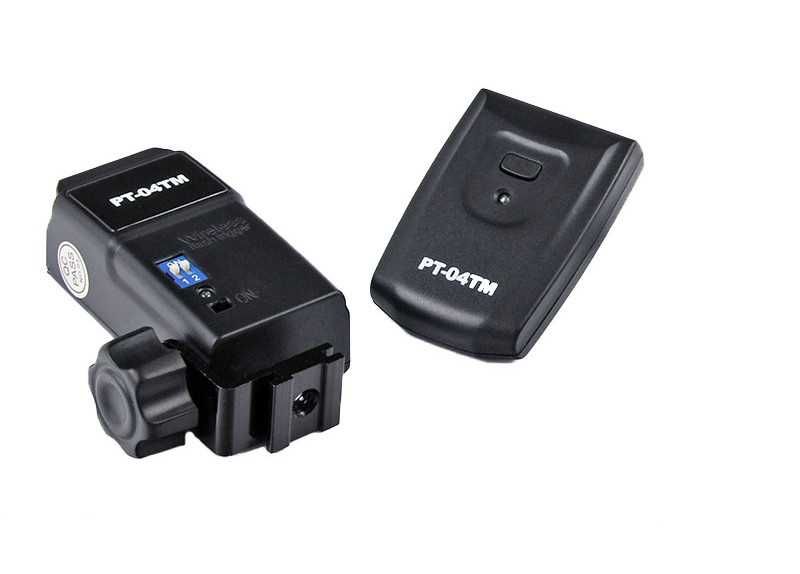 Wyzwalacz błysku / NADAJNIK + ODBIORNIK / Bezprzewodowy / 4-kanały