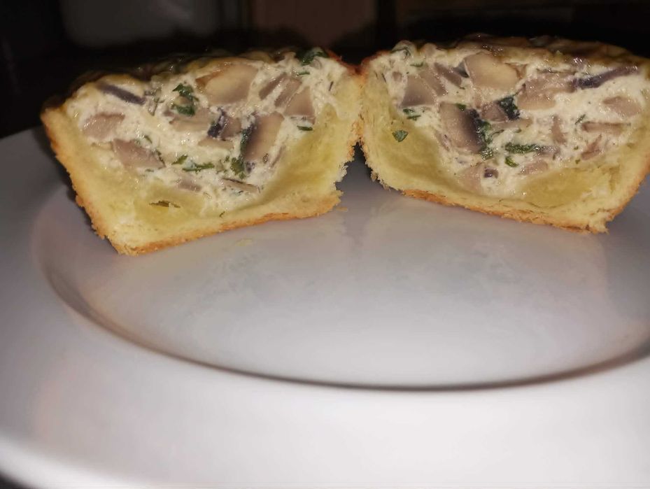 Quiche Artesanal de Cogumelos e Natas