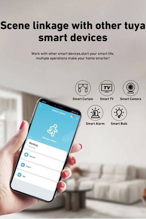 Sensor movimento Tuya (Novo) WiFi