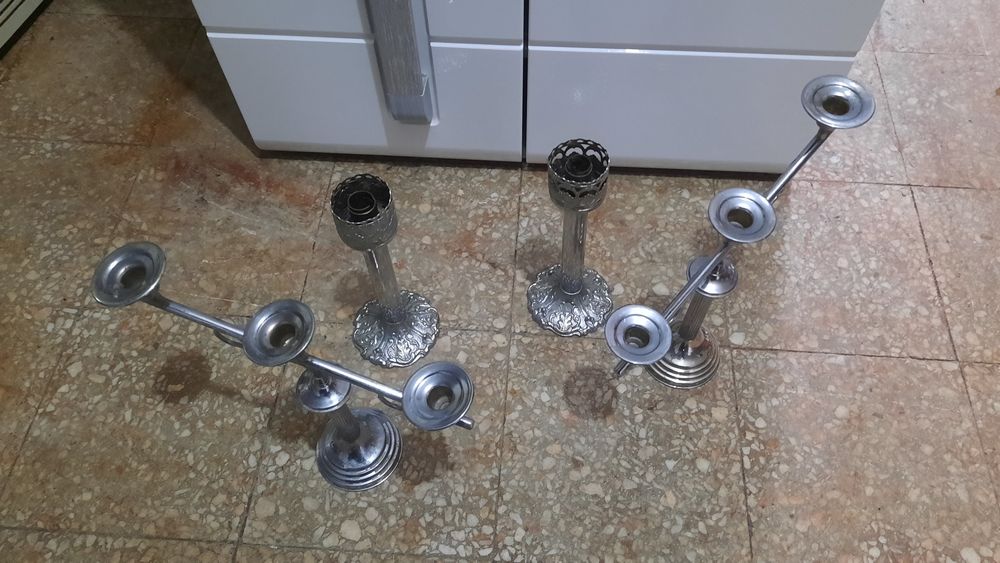 Candelabros/Castiçais  em bom estado