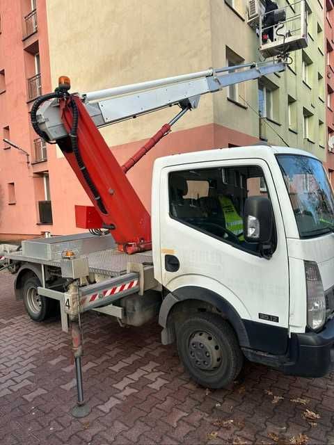 Podnośnik koszowy, zwyżka, podnośnik nożycowy, usługi, wynajem.