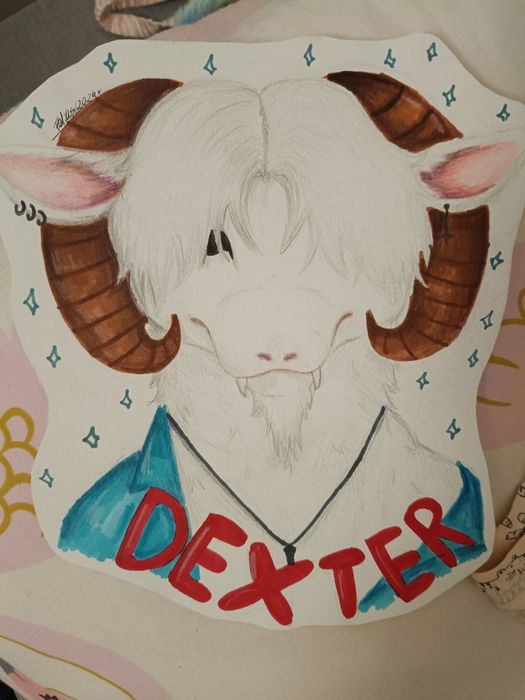 Furry art badge oc