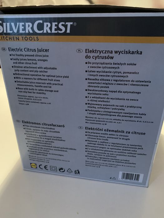 Elektryczna wyciskarka do owocow