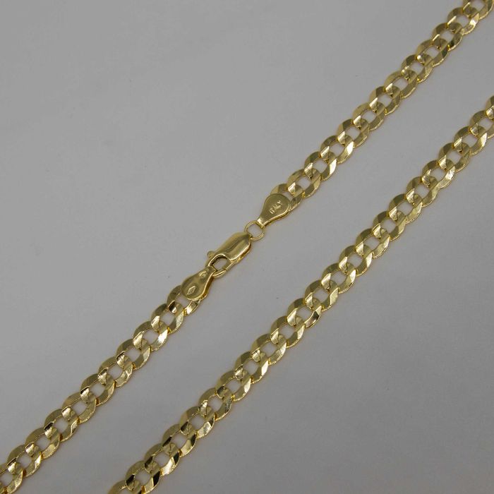 Złoty łańcuszek 585 26,42gram 55cm Pancerka 7,1mm PEŁNY NOWY