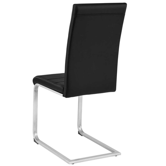 Zestaw 2 krzeseł bujanych Bettina czarny, biały, szary, brązowy OUTLET