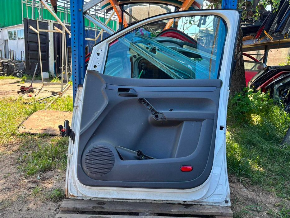 volkswagen vw caddy III 3 LIFT FL drzwi prawe prawy przód przednie kpl kompletne białe