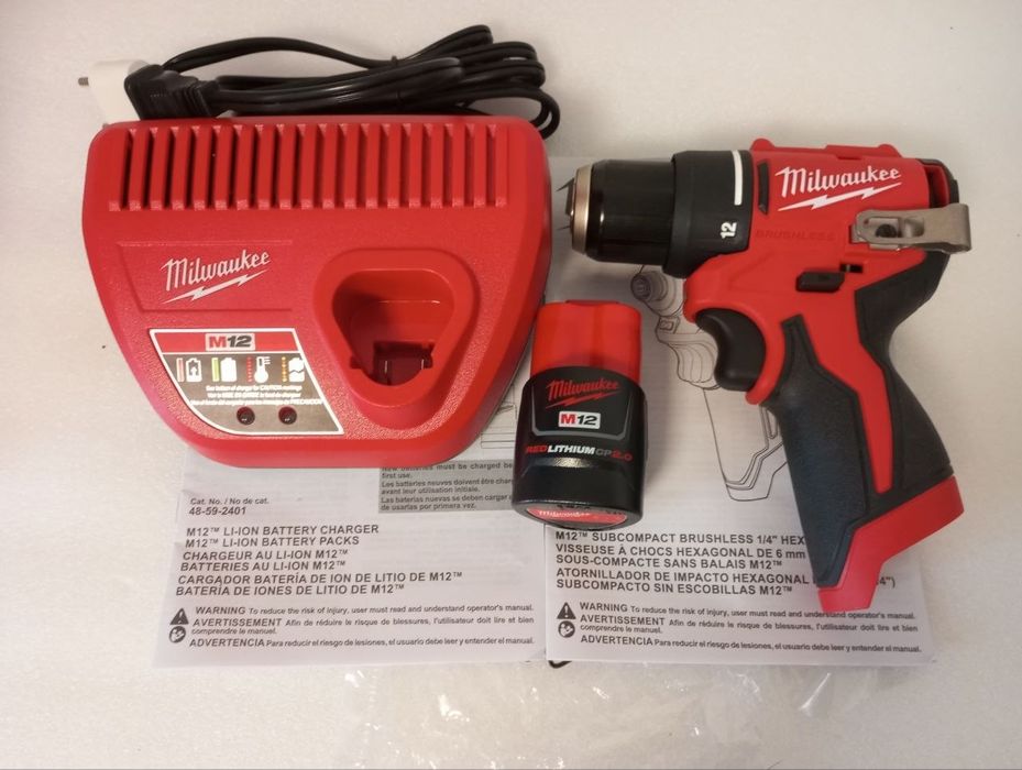 Акумуляторний дриль-шуруповерт Milwaukee 3401-20 (BLDDRC-0) M12 Subcompact Brushless