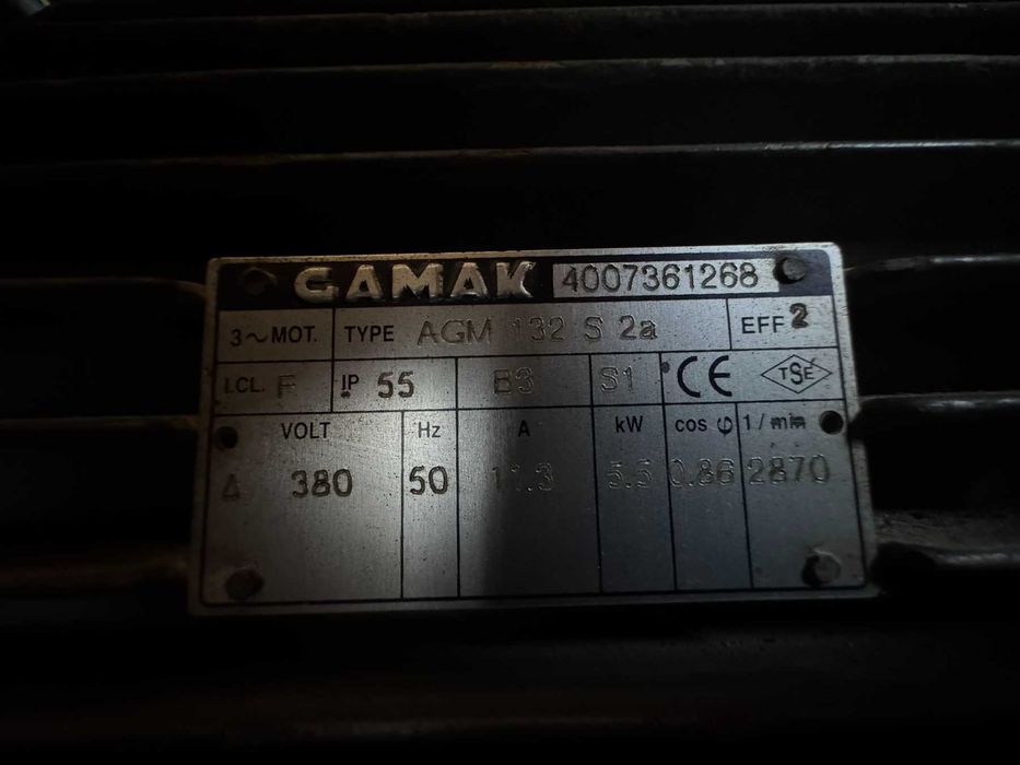 Электродвигатель GAMAK 5.5 кВт, 380В, 2870 об/мин