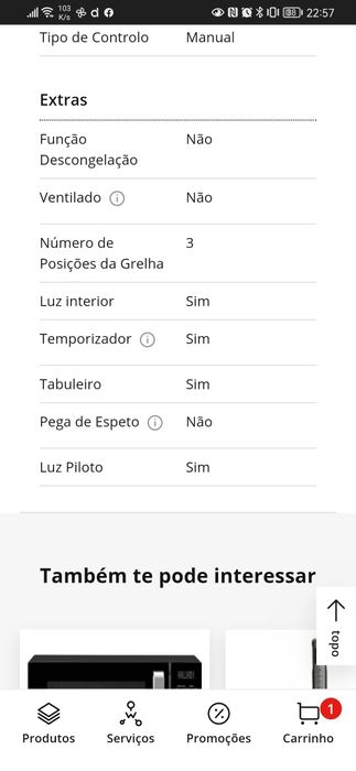 Forno becken como novo