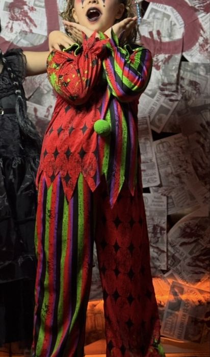 Костюм клоуна на Halloween карнавальний 135-140