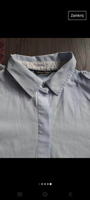 Piękna koszula damska z pagonami Massimo Dutti