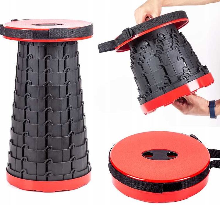 STOŁEK TELESKOPOWY TURYSTYCZNY Krzeszło Wędkarskie Składane Przenośne