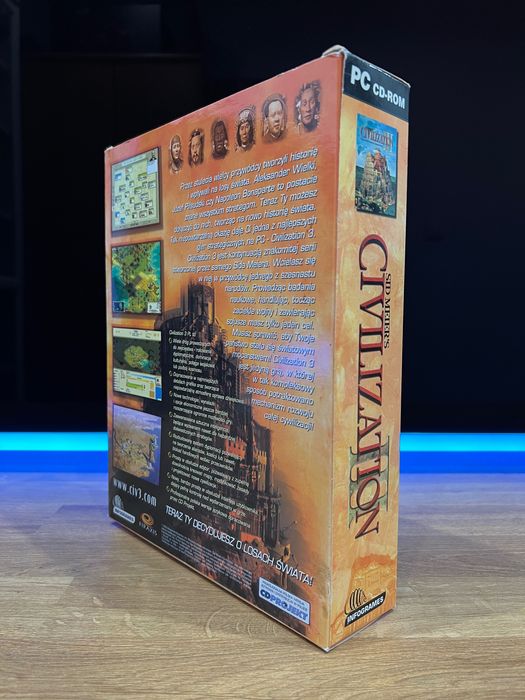 Sid Meier’s Civilization III 3 (PC PL 2002) BIG BOX polskie wydanie