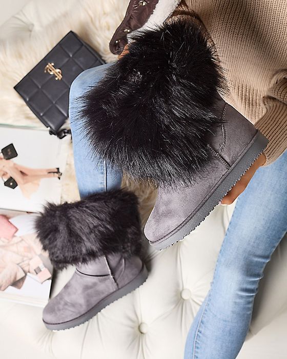 36 37 38 botki 39 śniegowce mukluki z futerkiem futerko zimowe ociepla