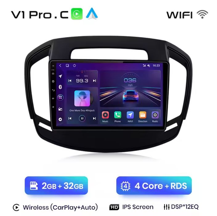 Rádio android OPEL Insignia 2013-17 Carplay GPS wifi 2/32GB BT novo